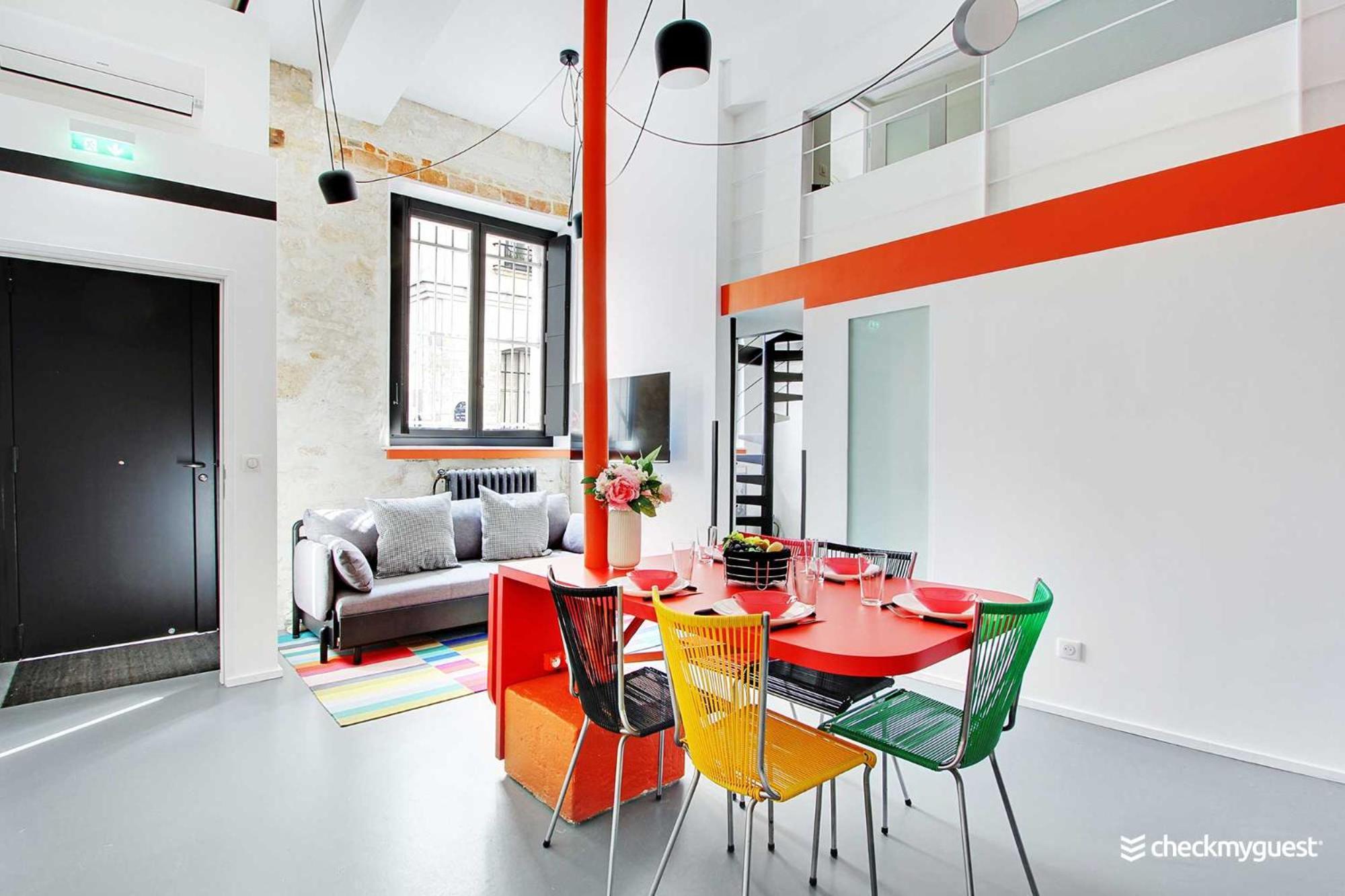 CMG - Bel appartement au coeur du Marais Parijs Buitenkant foto